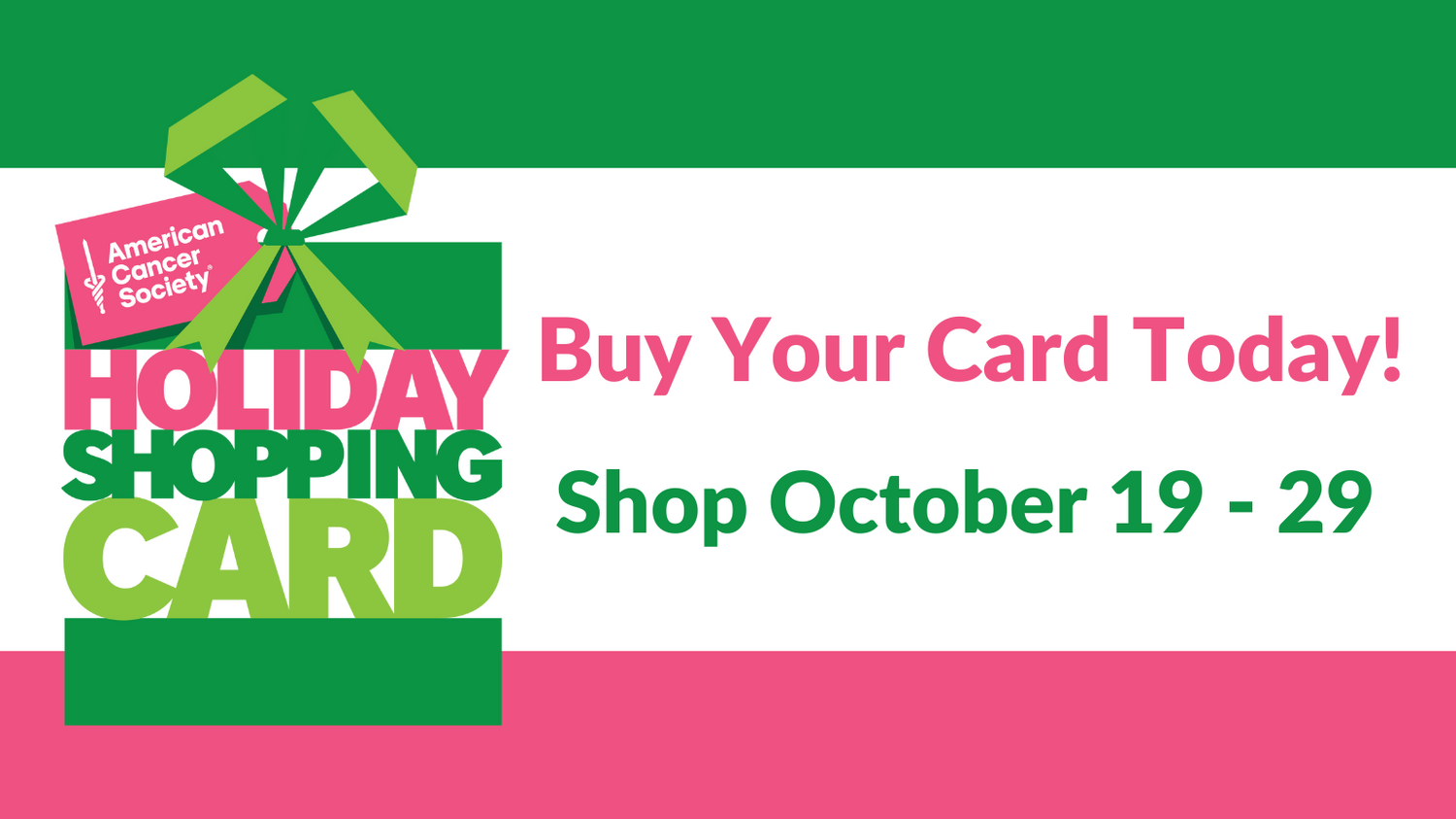 Holiday Shopping Card American Cancer Society